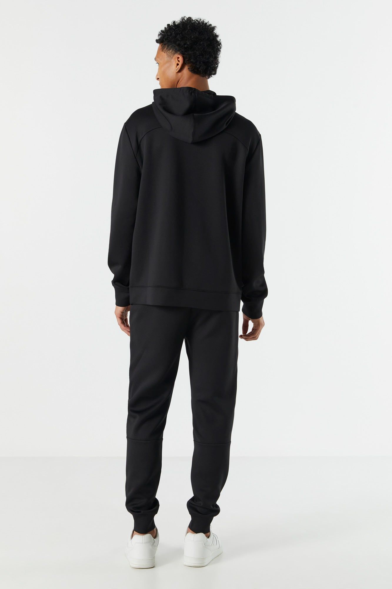 Mesh Zip Pocket Fleece Jogger sold by Charlotte Russe product image thumbnail 3