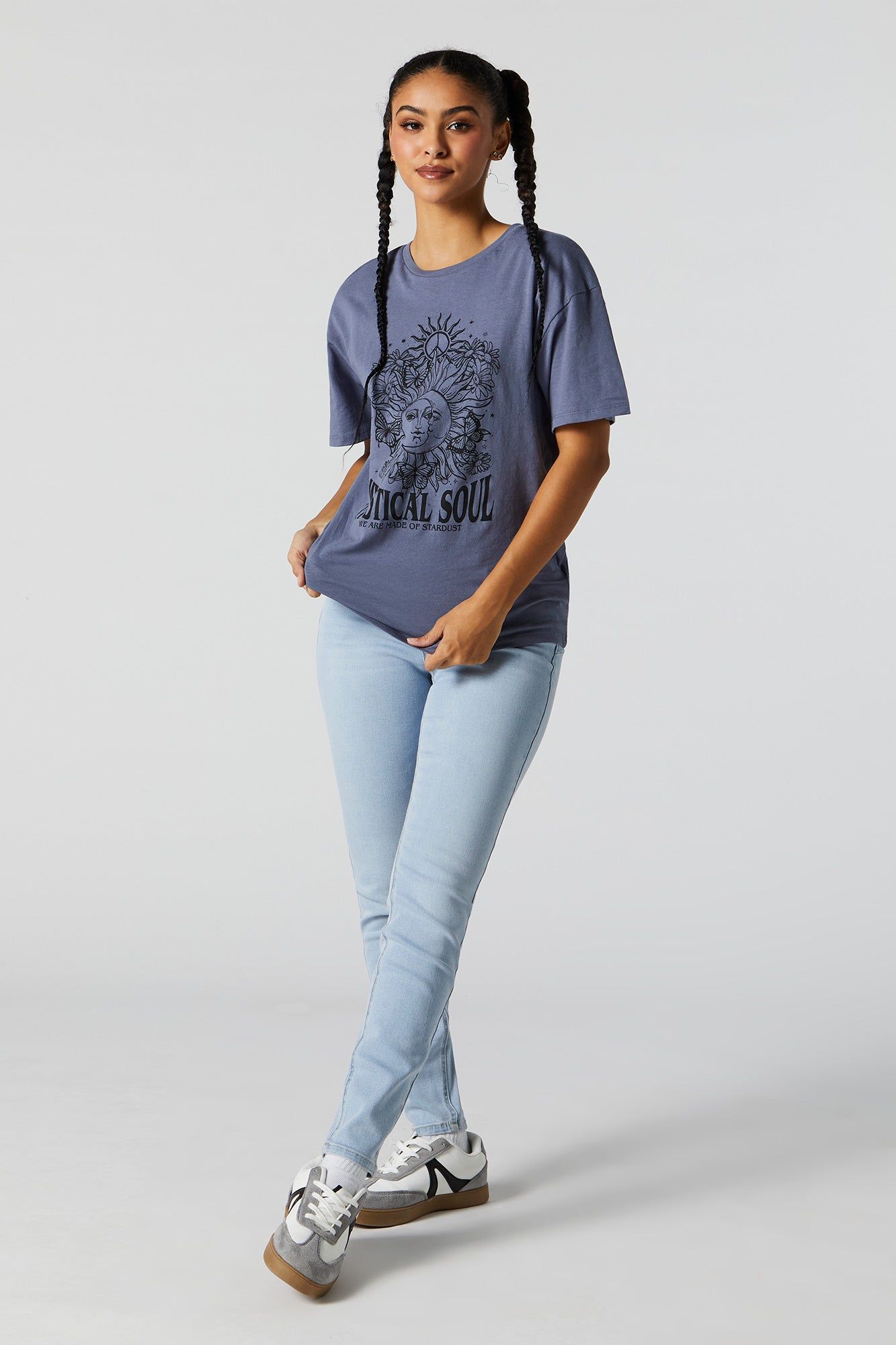Rio Light Wash Mid Rise Push Up Jean sold by Charlotte Russe