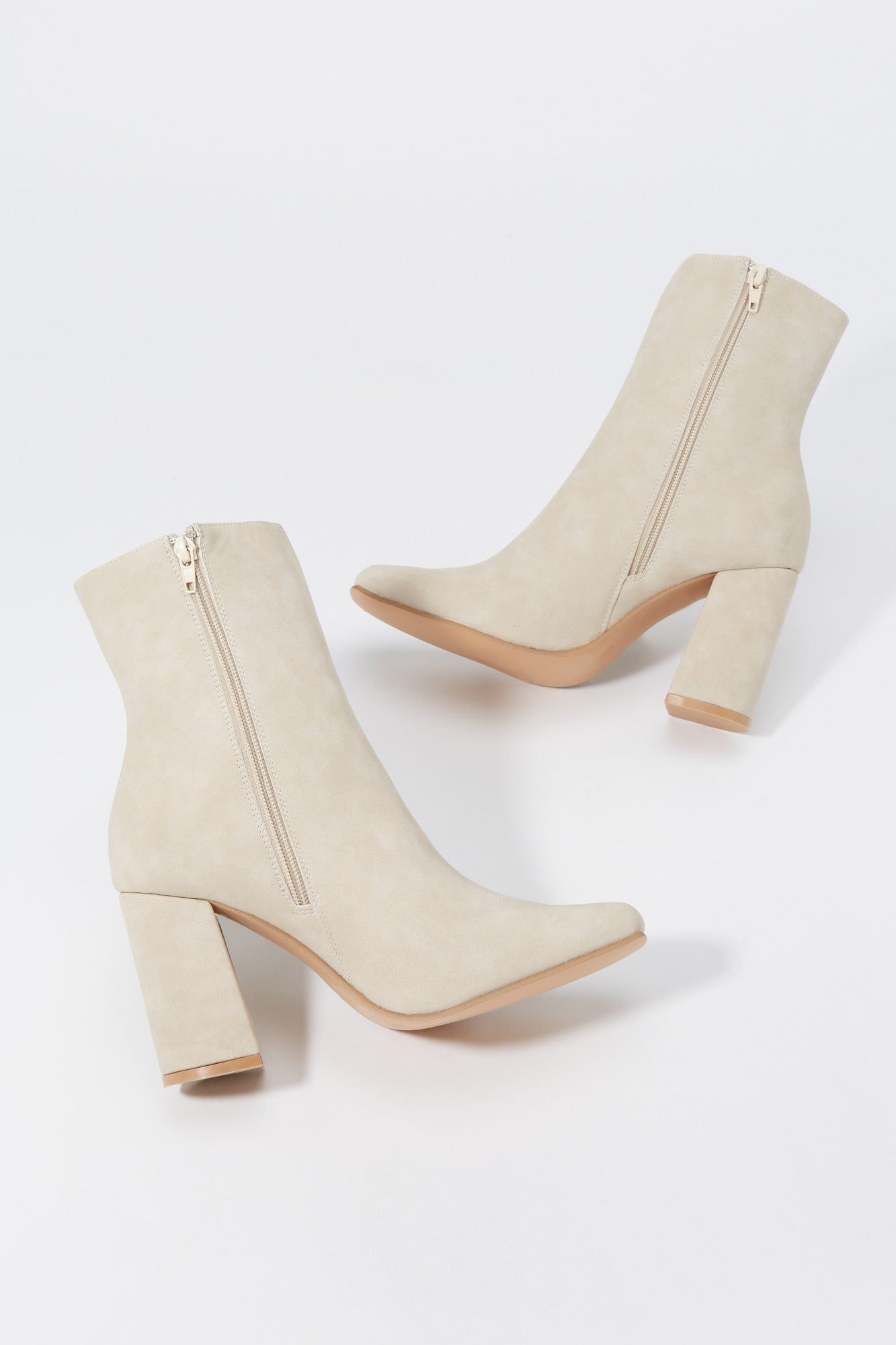 Faux-Suede Block Heel Boot sold by Charlotte Russe product image thumbnail 4