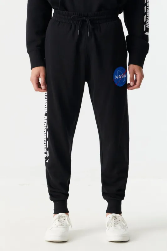 NASA Graphic Chenille Jogger sold by Charlotte Russe