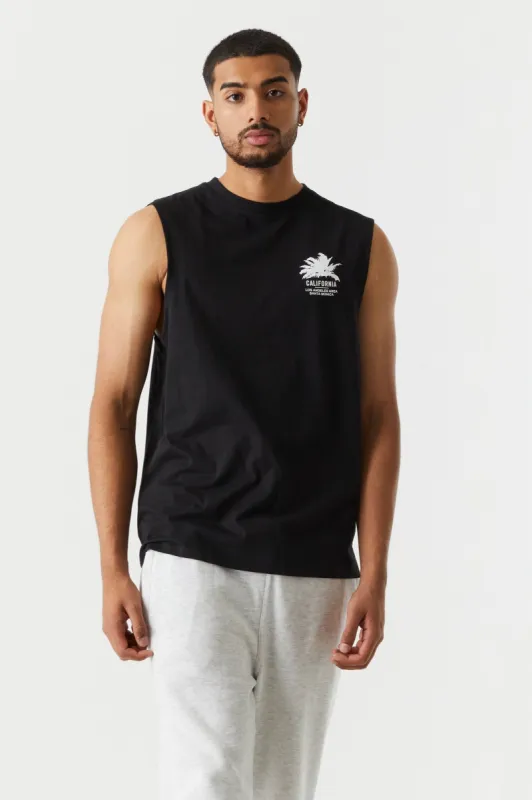 California Graphic Crew Neck Tank sold by Charlotte Russe