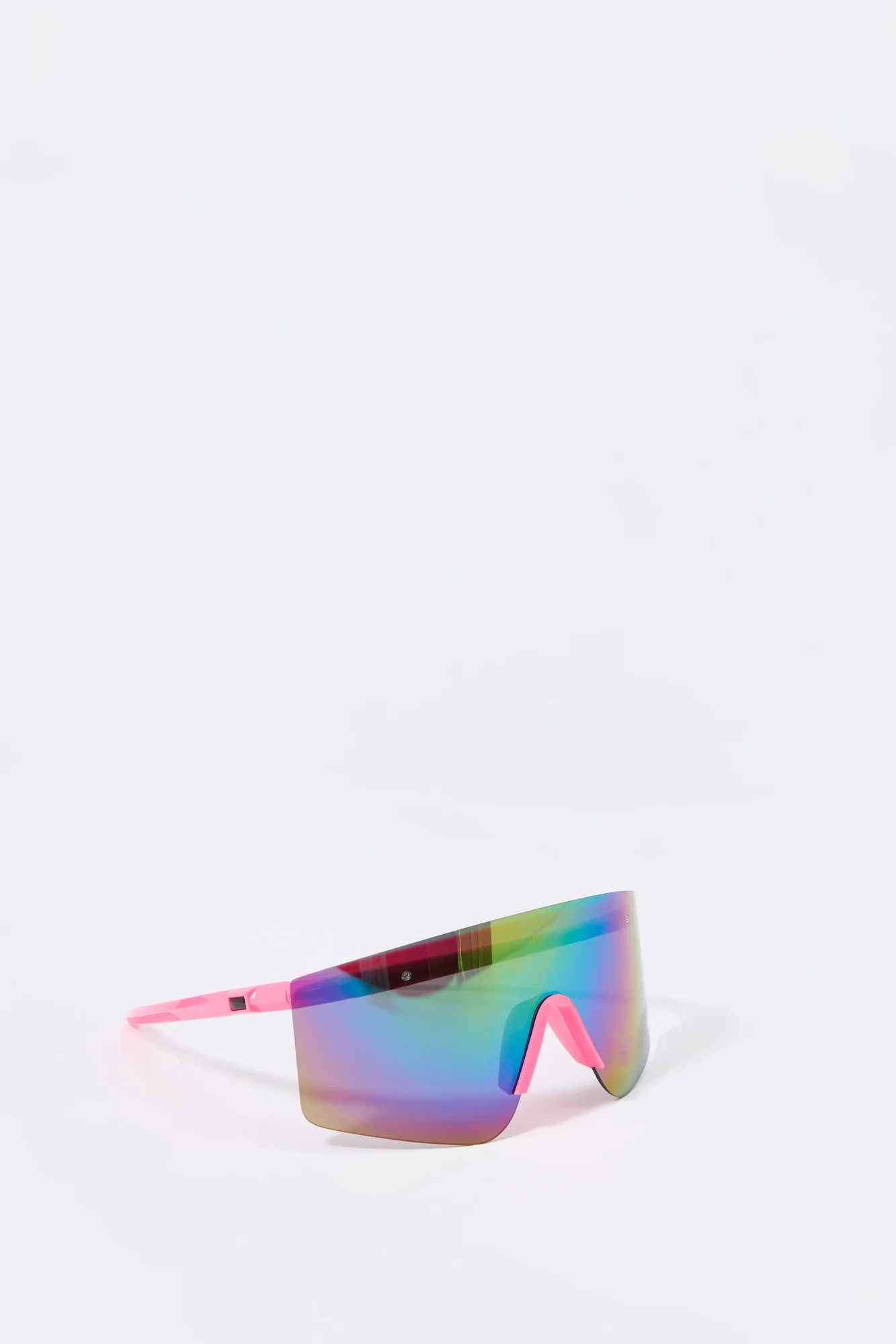 Soft Touch Rimless Shield Sunglasses sold by Charlotte Russe product image thumbnail 5