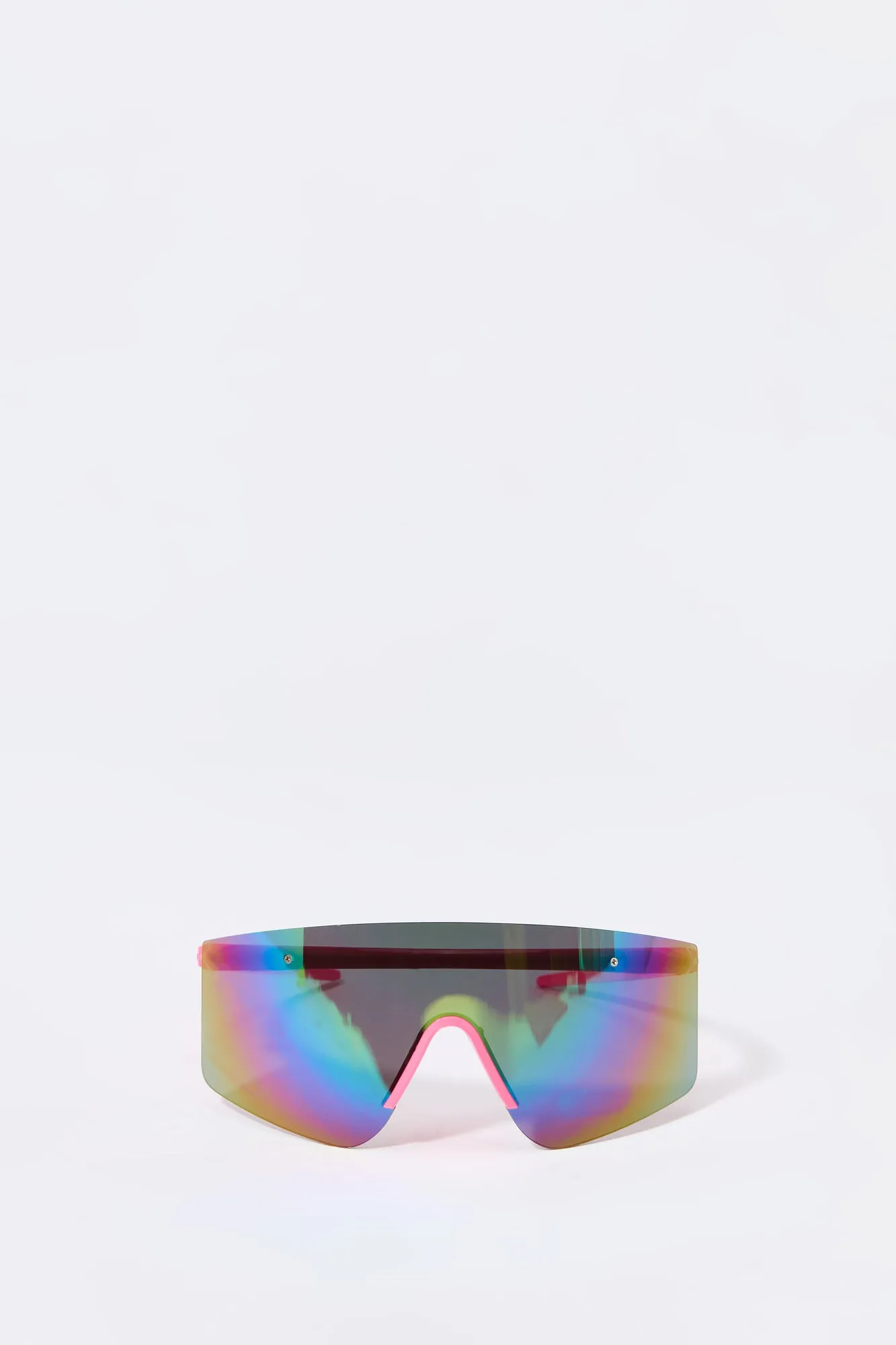 Soft Touch Rimless Shield Sunglasses sold by Charlotte Russe product image thumbnail 4