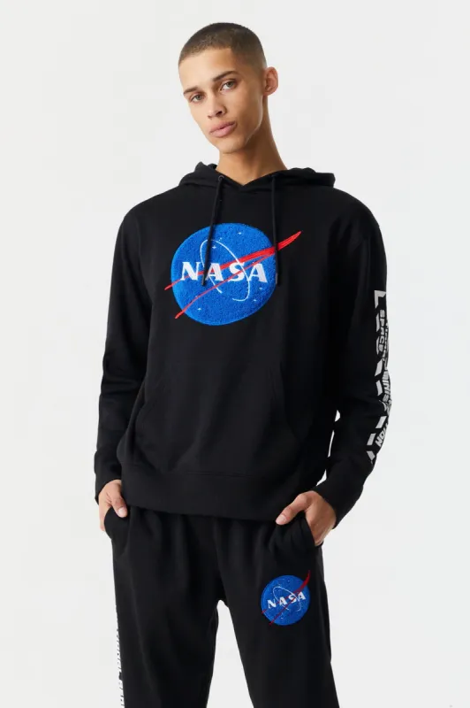 NASA Graphic Chenille Hoodie sold by Charlotte Russe