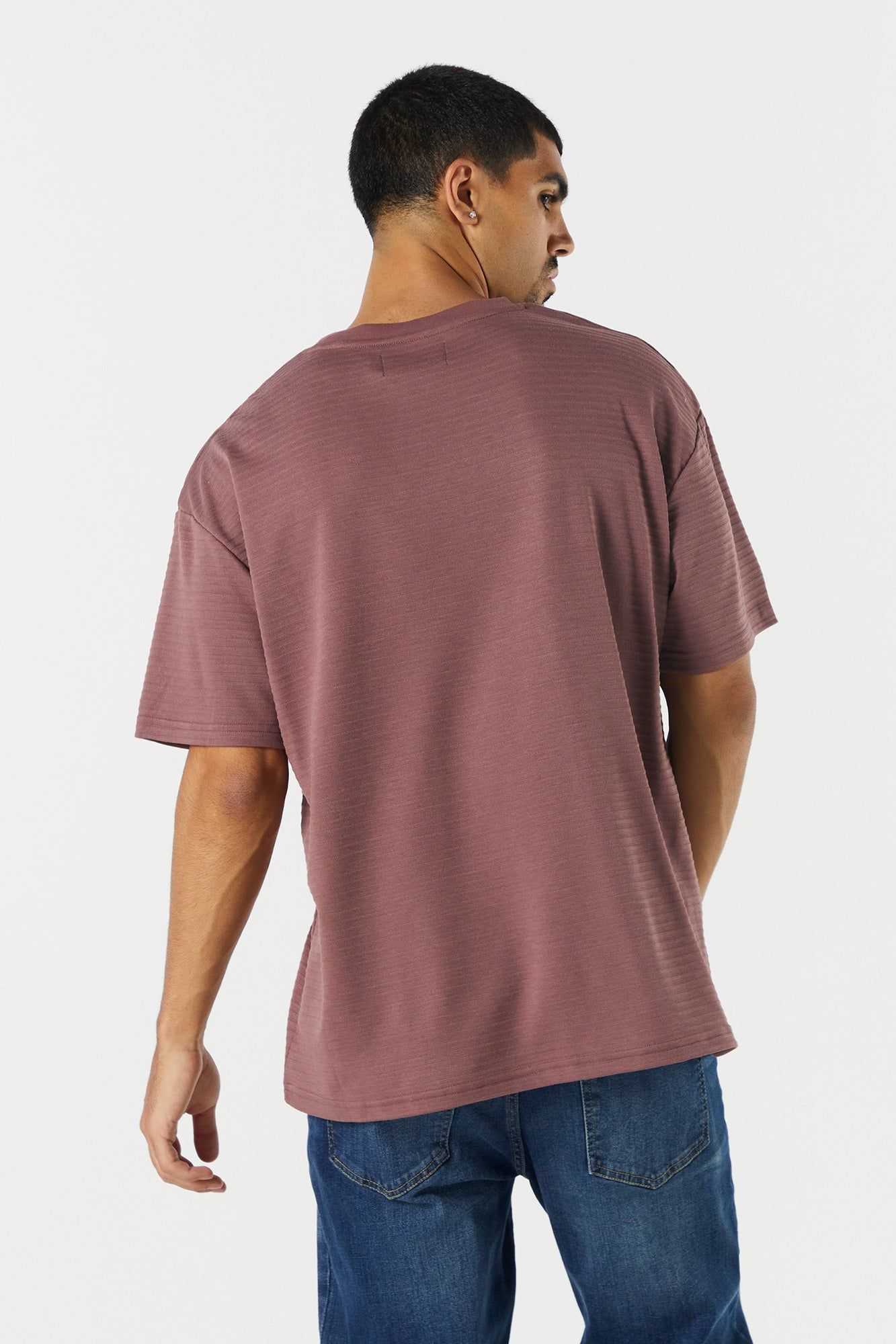 Relaxed Textured T-Shirt sold by Charlotte Russe product image thumbnail 2