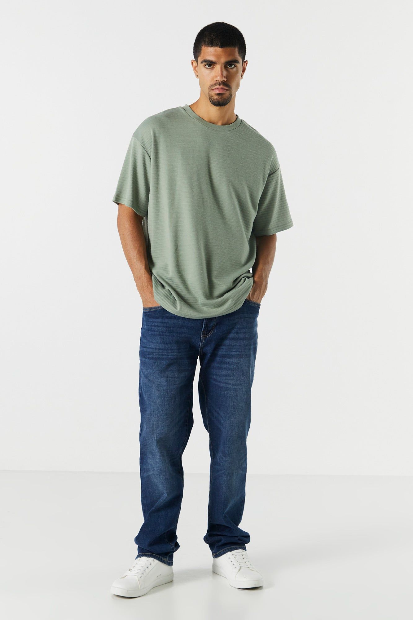 Relaxed Textured T-Shirt sold by Charlotte Russe product image thumbnail 15