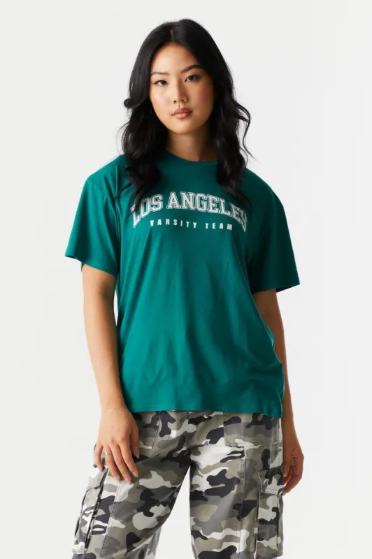 Los Angeles Graphic Boyfriend T-Shirt sold by Charlotte Russe