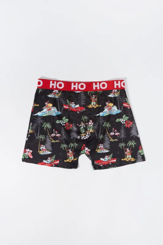 Christmas Vacation Santa Print Boxer Brief sold by Charlotte Russe