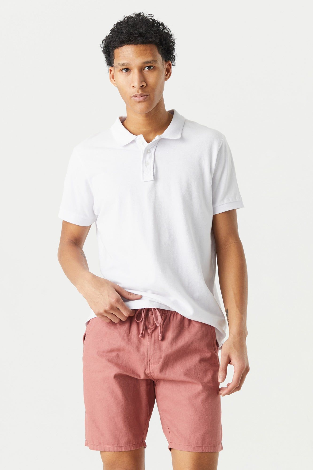 Linen Hybrid Chino Short sold by Charlotte Russe product image thumbnail 13