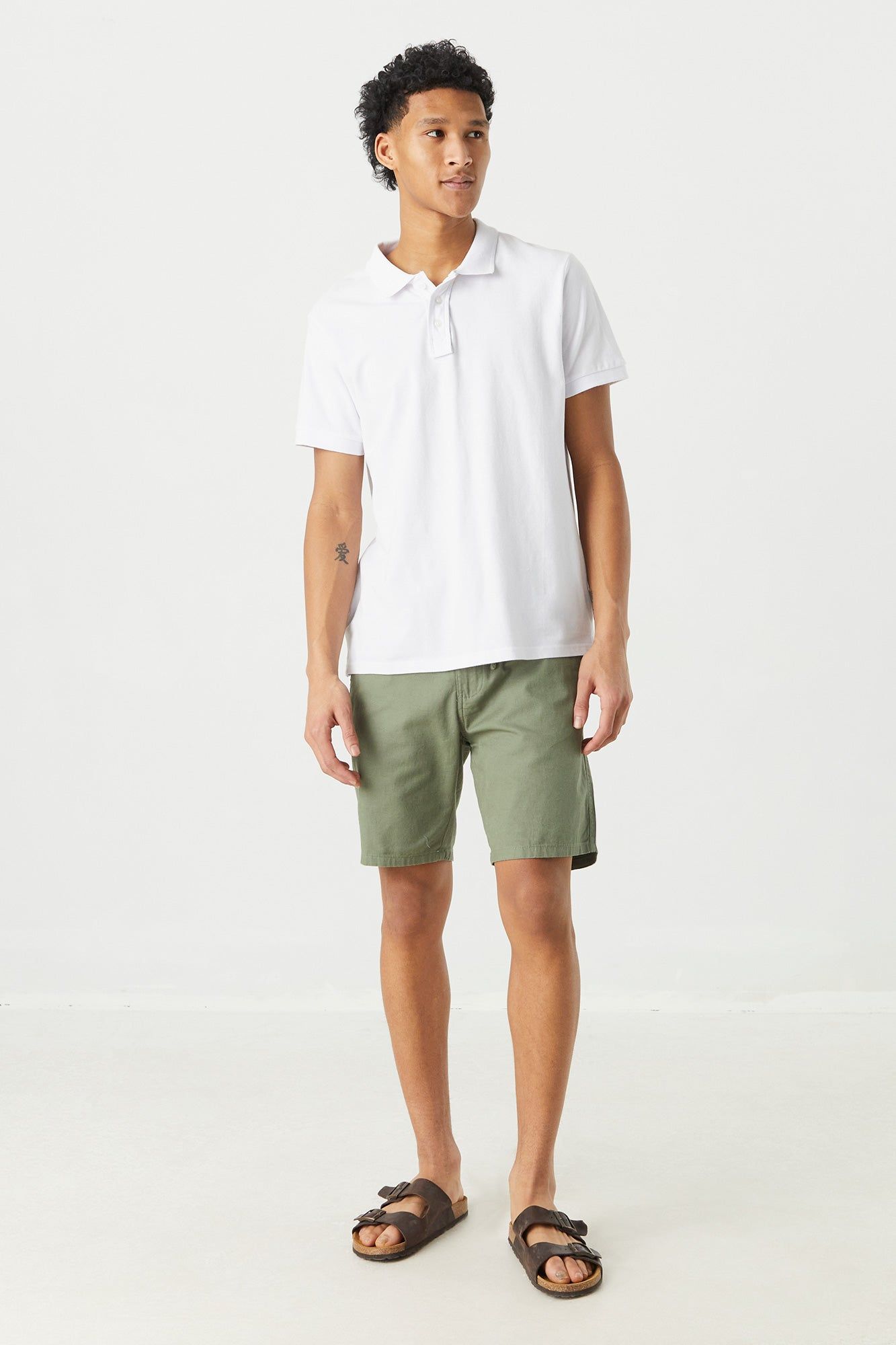 Linen Hybrid Chino Short sold by Charlotte Russe product image thumbnail 3