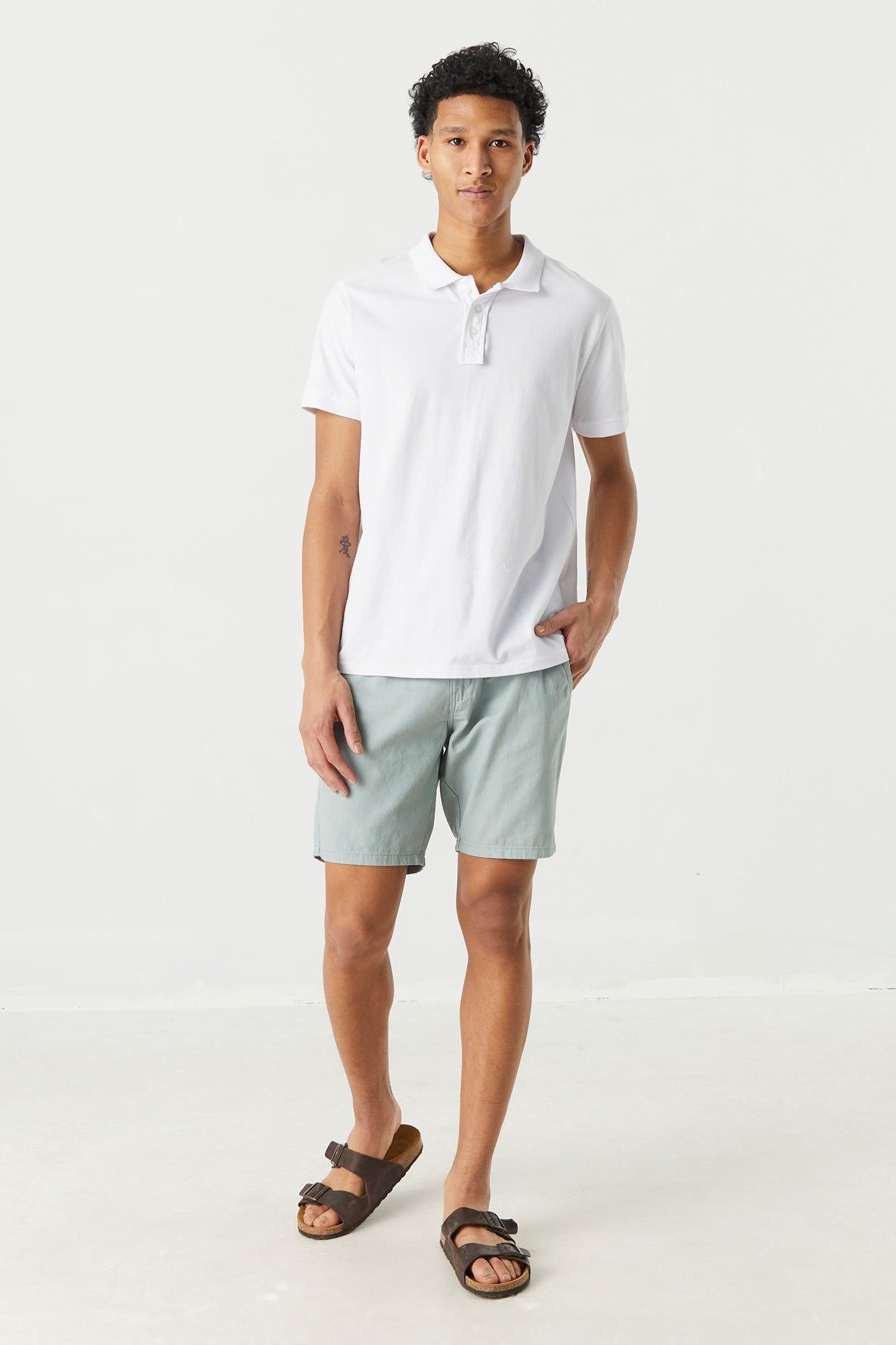 Linen Hybrid Chino Short sold by Charlotte Russe product image thumbnail 12