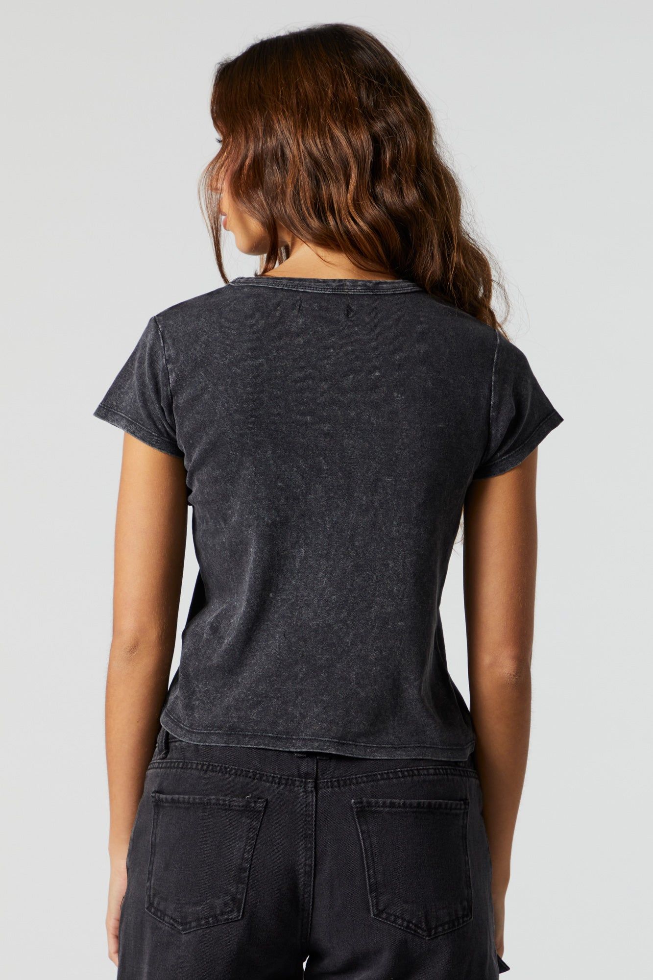 London UK Graphic Washed T-Shirt sold by Charlotte Russe product image thumbnail 4