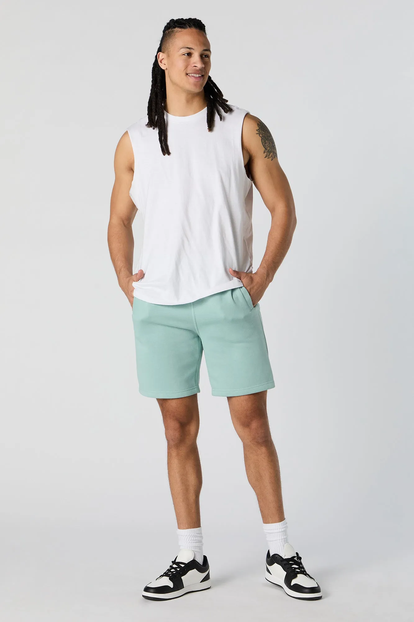 Everyday Solid Fleece Short sold by Charlotte Russe product image thumbnail 3