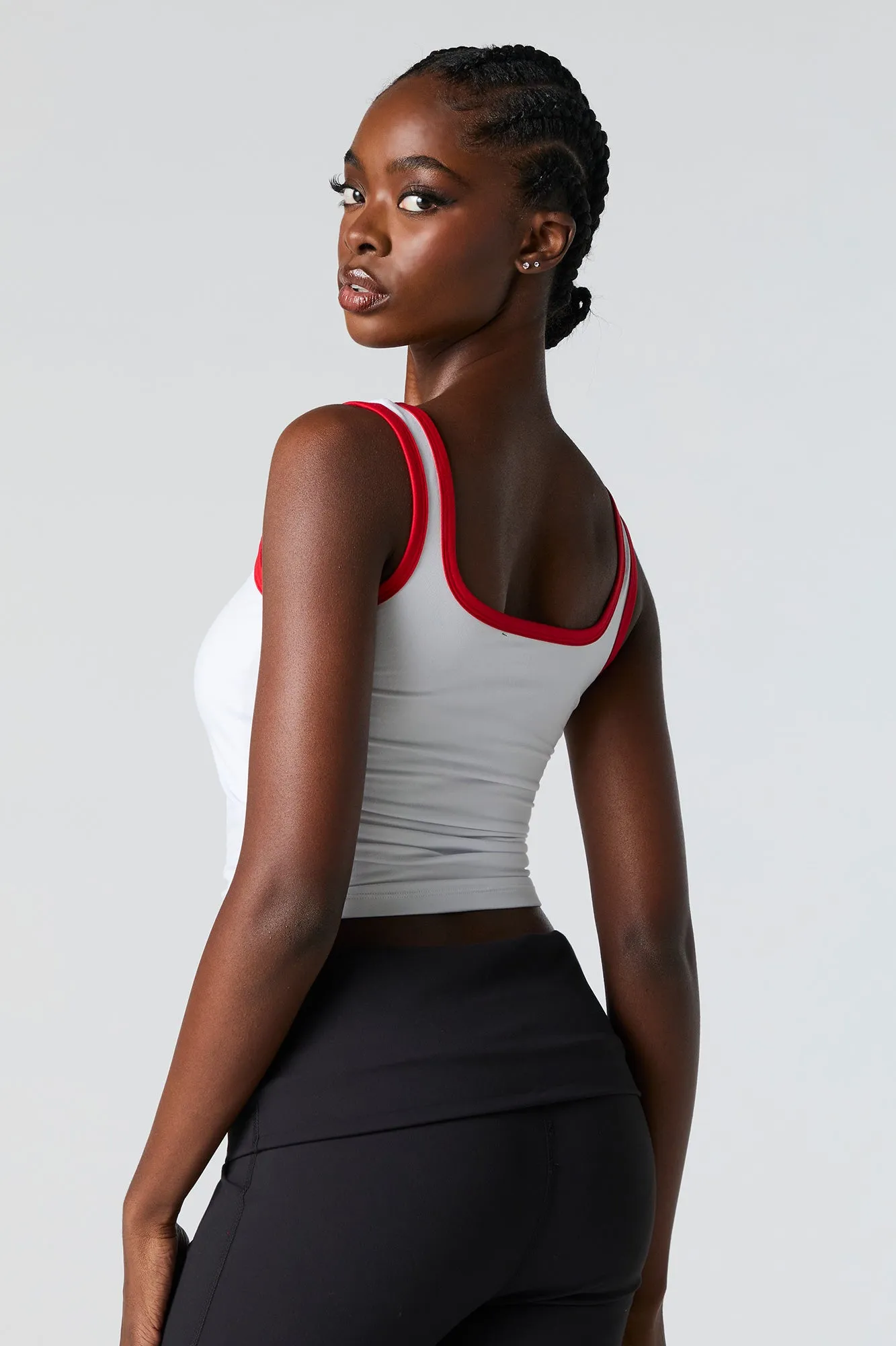 Chicago Graphic Contrast Trim Tank sold by Charlotte Russe product image thumbnail 2