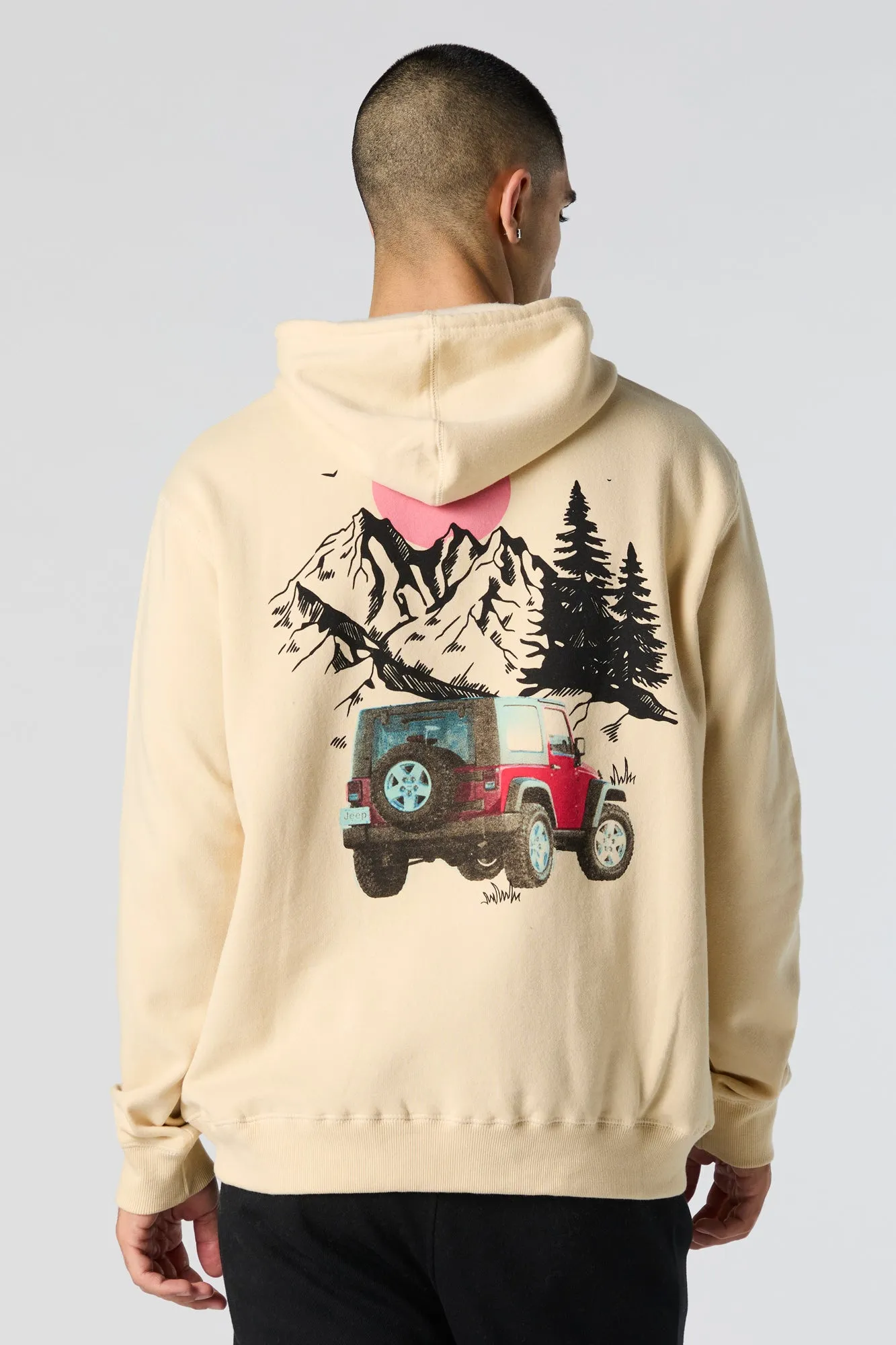 Jeep Graphic Fleece Hoodie sold by Charlotte Russe product image thumbnail 2