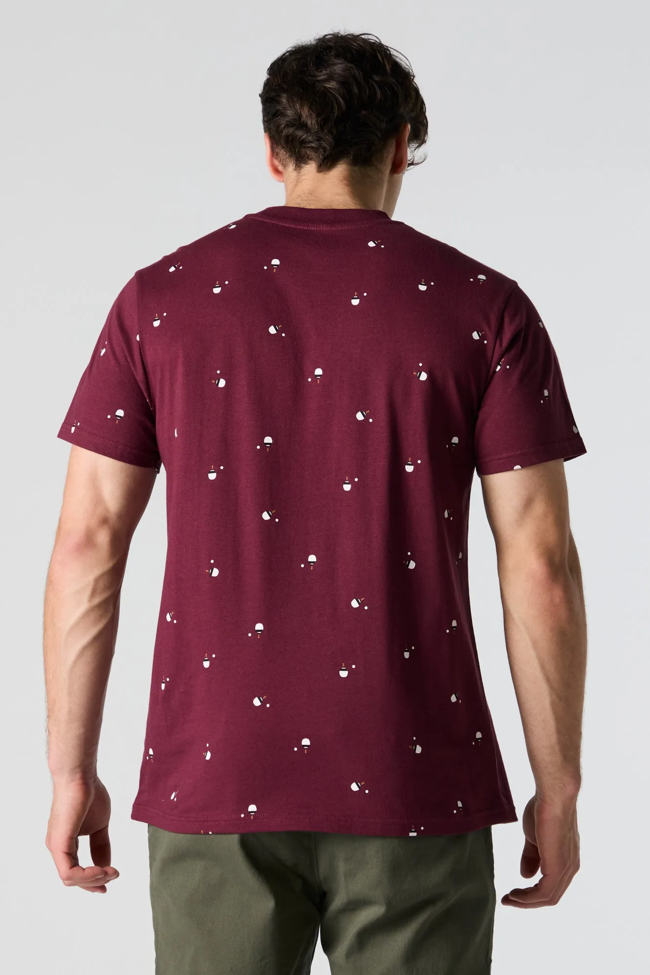 Paddle Ball Ditsy Print T-Shirt sold by Charlotte Russe product image thumbnail 2