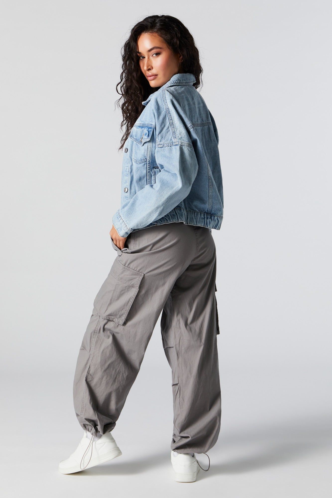 Canvas Cargo Parachute Pant sold by Charlotte Russe product image thumbnail 5
