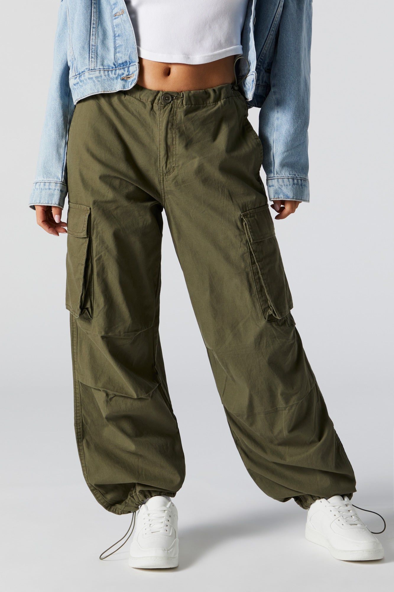 Canvas Cargo Parachute Pant sold by Charlotte Russe product image thumbnail 3