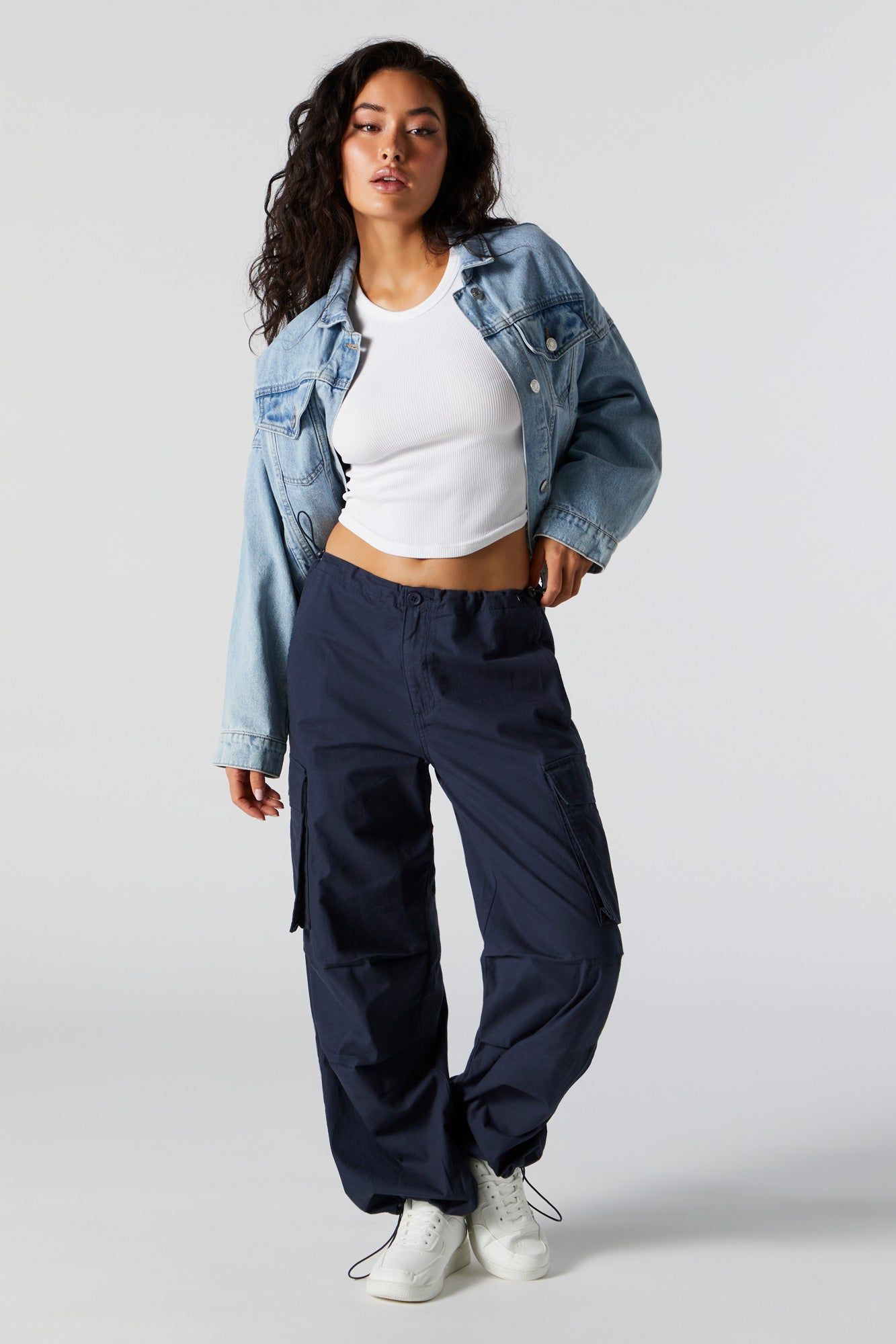 Canvas Cargo Parachute Pant sold by Charlotte Russe product image thumbnail 16
