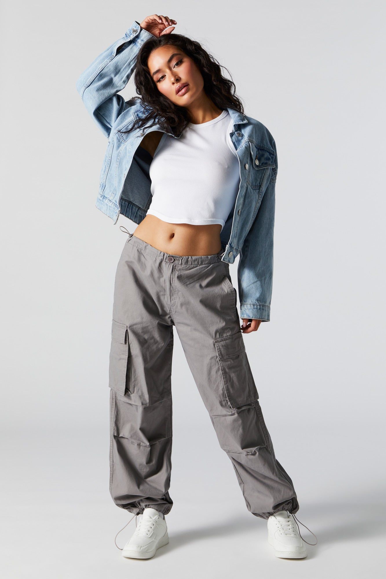 Canvas Cargo Parachute Pant sold by Charlotte Russe product image thumbnail 4