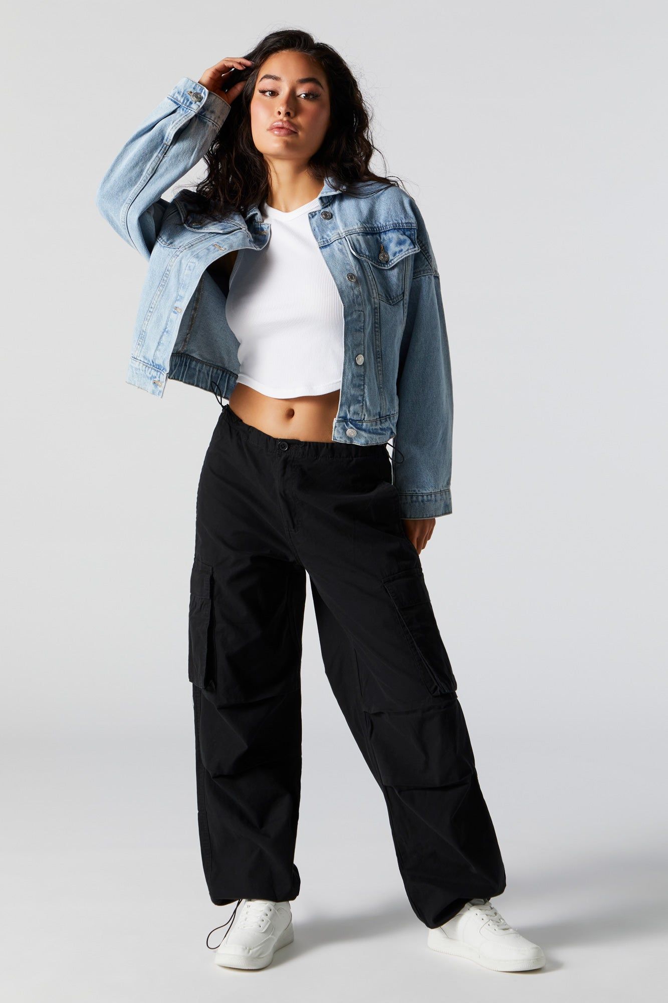 Canvas Cargo Parachute Pant sold by Charlotte Russe product image thumbnail 7