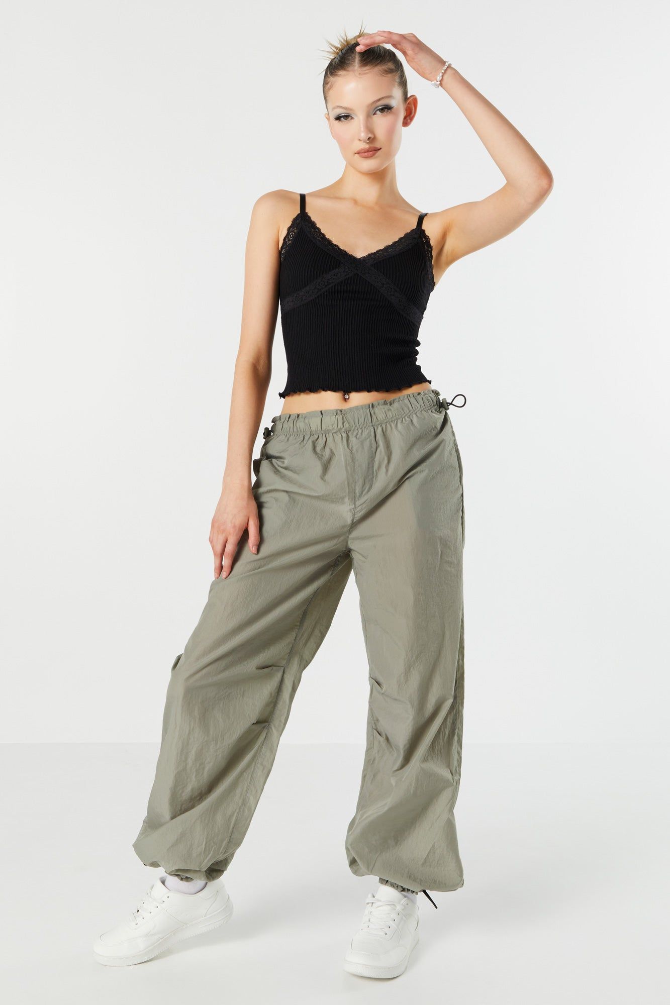 Canvas Cargo Parachute Pant sold by Charlotte Russe product image thumbnail 18