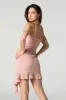 Lace Asymmetrical Ruffle Mini Dress sold by Charlotte Russe