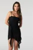 Lace Asymmetrical Ruffle Mini Dress sold by Charlotte Russe