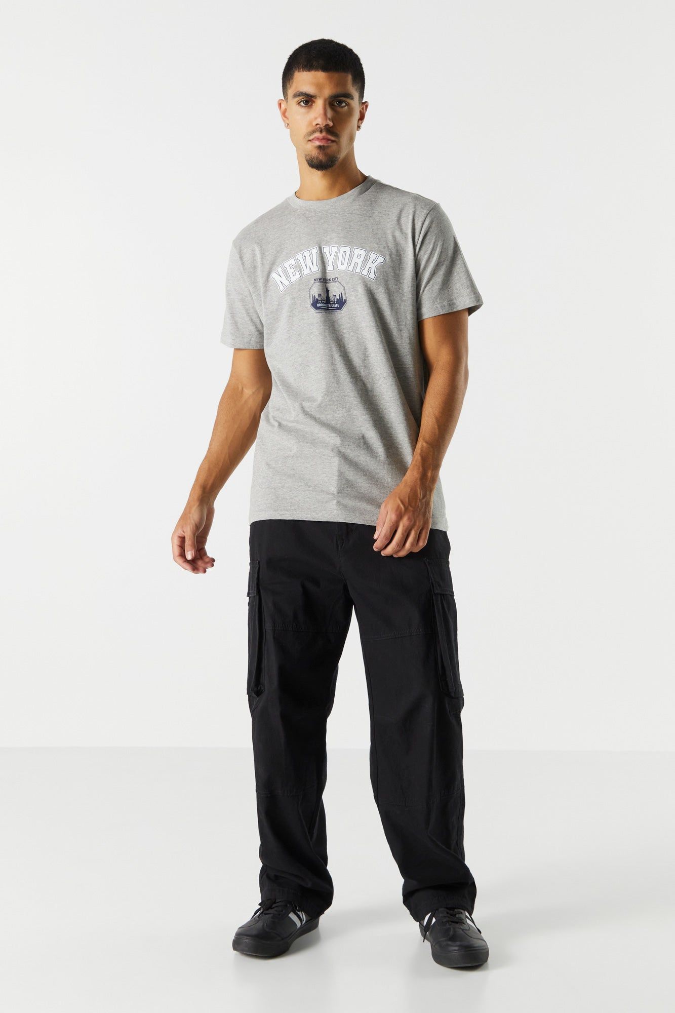 Gray New York Graphic T-Shirt sold by Charlotte Russe product image thumbnail 3