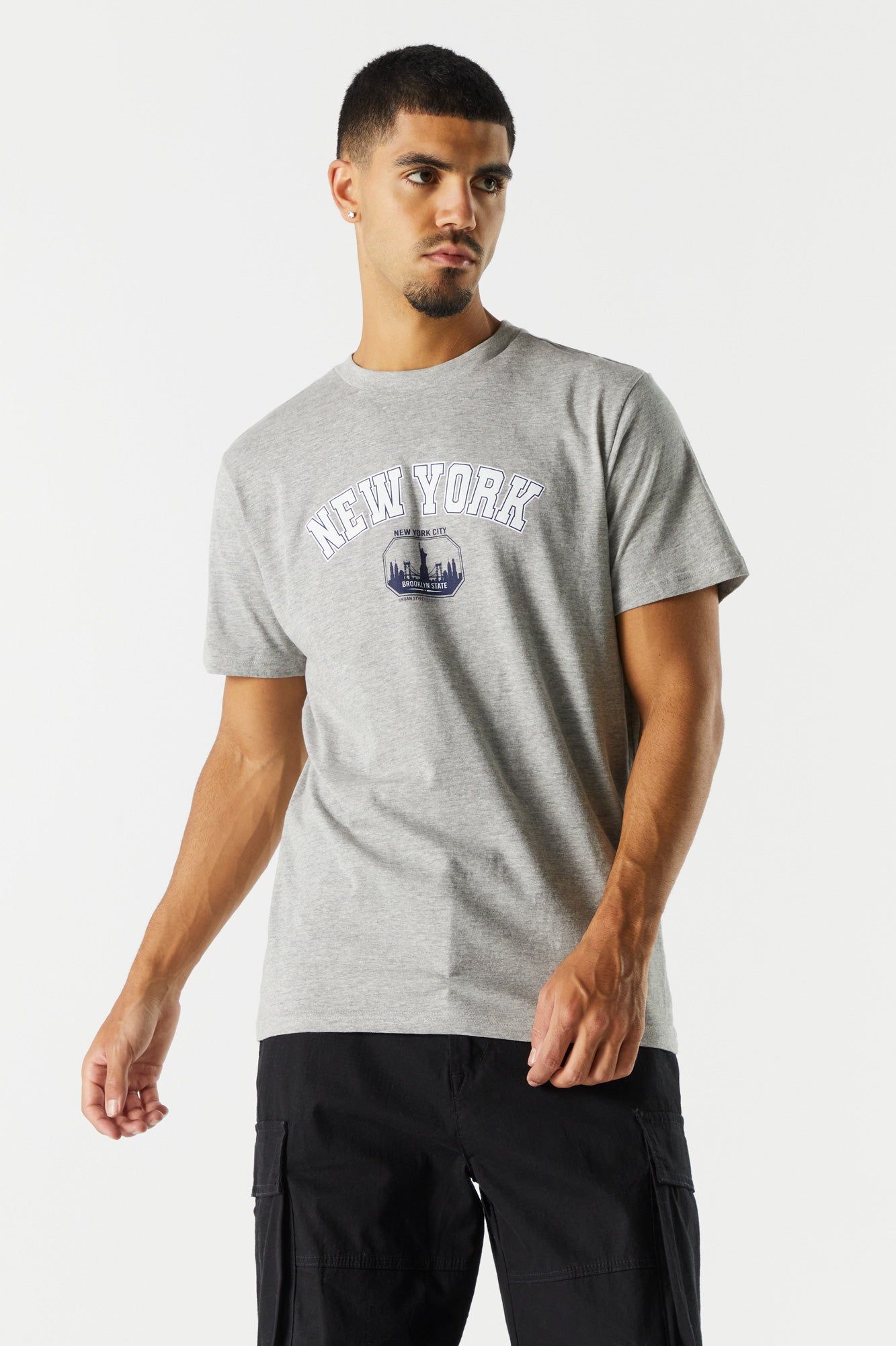 Gray New York Graphic T-Shirt sold by Charlotte Russe