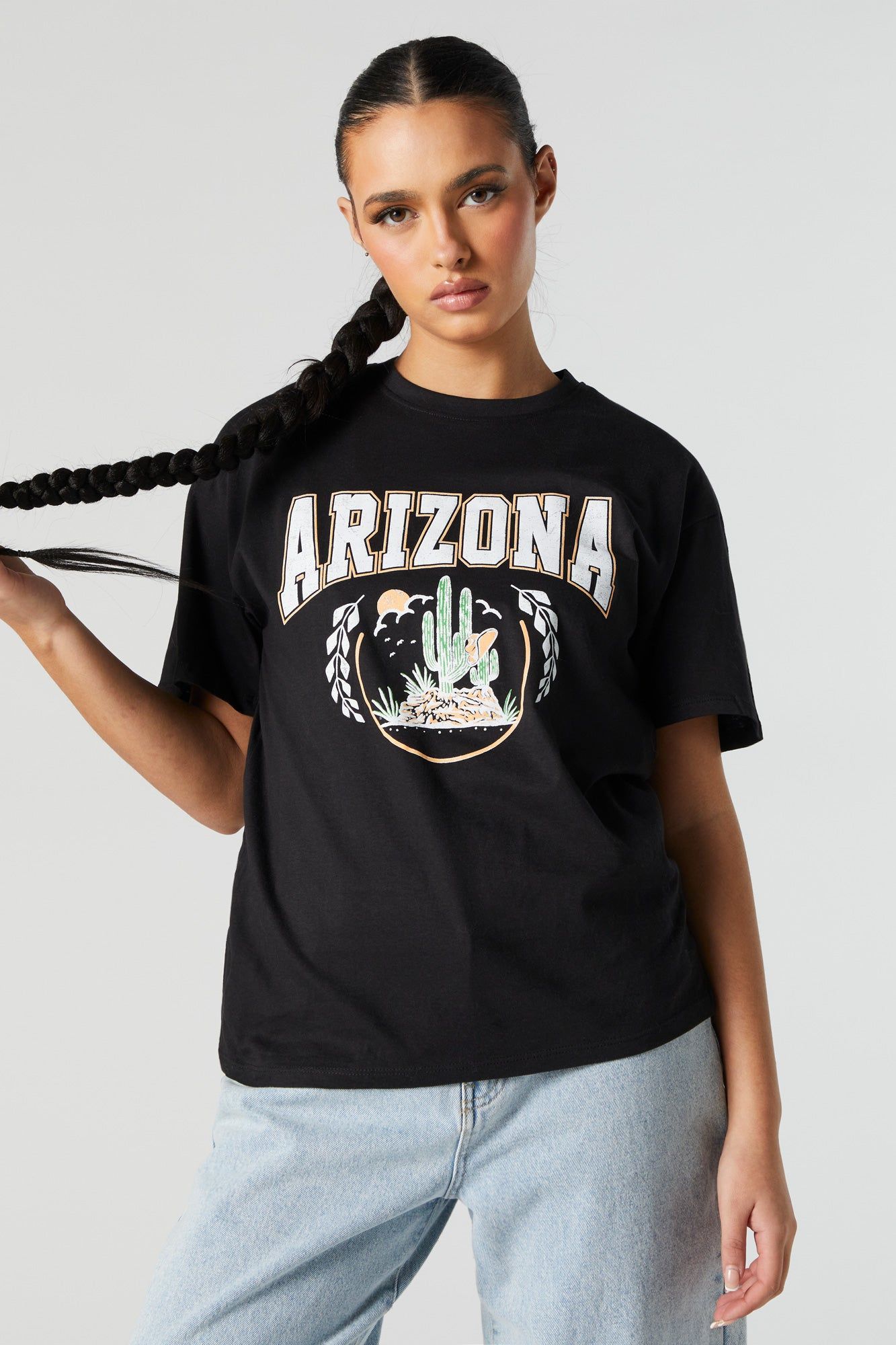 Arizona Graphic Boyfriend T-Shirt sold by Charlotte Russe product image thumbnail 2