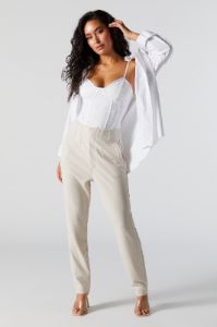 Crepe Pleated Dress Pant sold by Charlotte Russe