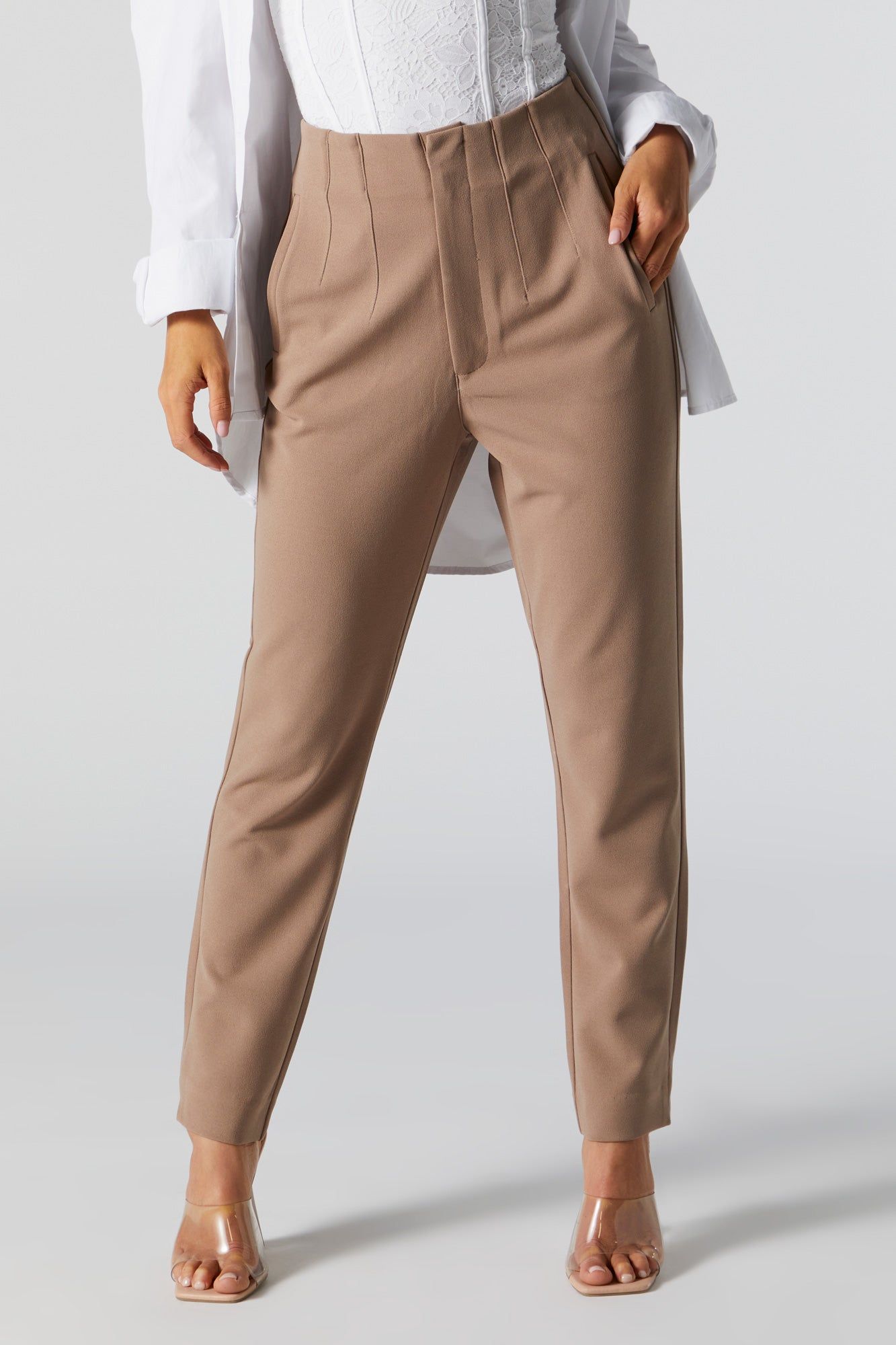 Crepe Pleated Dress Pant sold by Charlotte Russe product image thumbnail 5