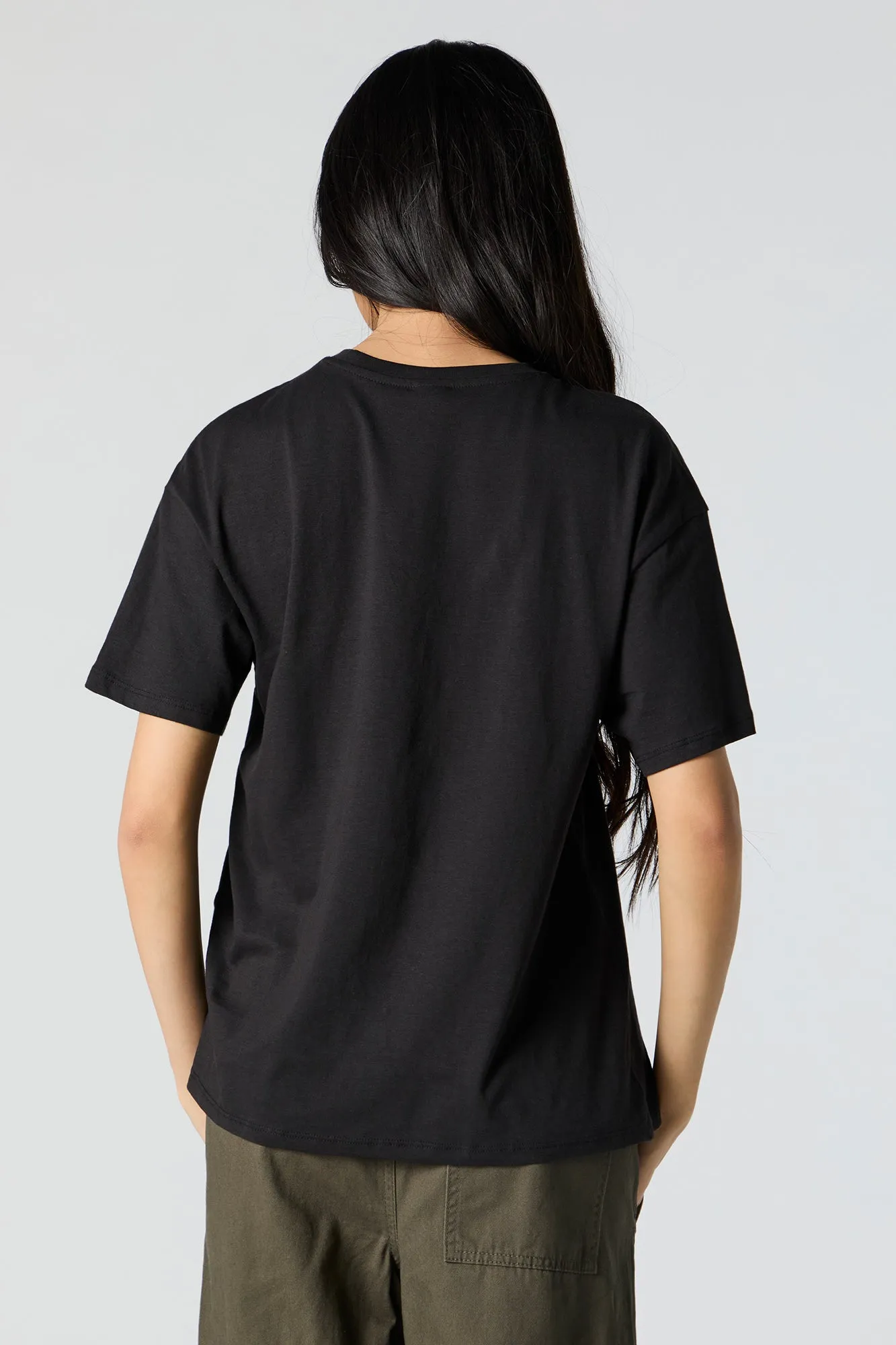World Tour Graphic Boyfriend T-Shirt sold by Charlotte Russe product image thumbnail 4