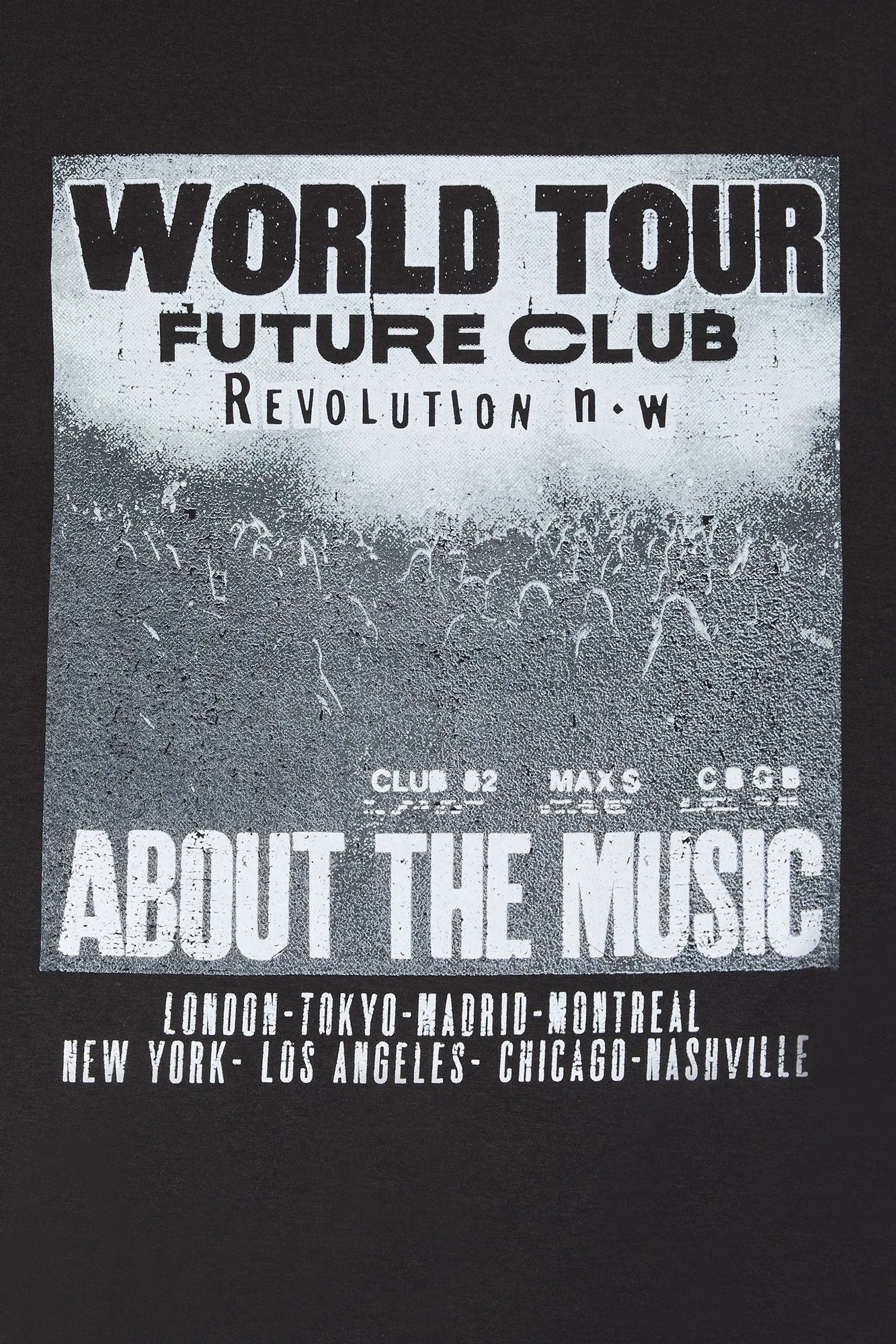 World Tour Graphic Boyfriend T-Shirt sold by Charlotte Russe product image thumbnail 2