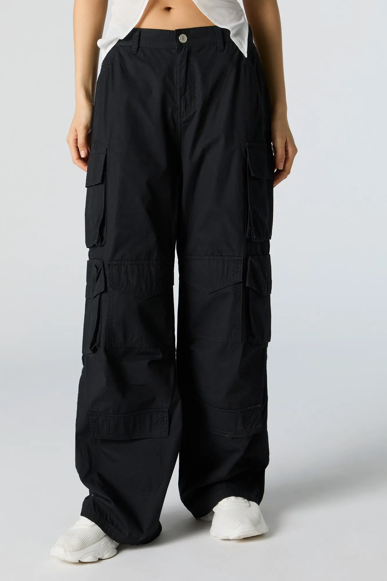 Multi Pocket Straight Leg Cargo Pant sold by Charlotte Russe product image thumbnail 5