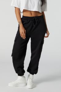 Fleece Multi Pocket Cargo Jogger sold by Charlotte Russe