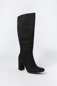 Faux Suede Knee High Heeled Boot sold by Charlotte Russe