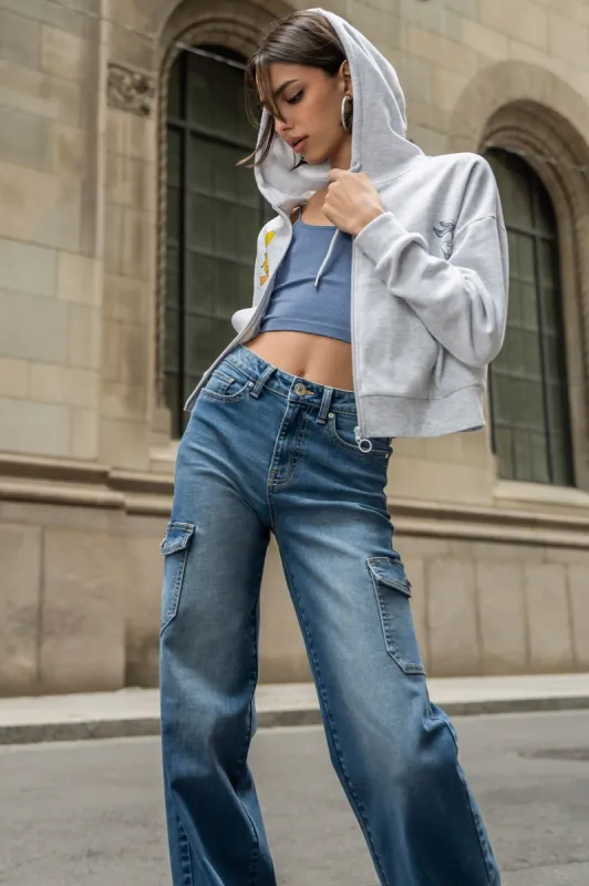 Tweety Bird Graphic Fleece Cropped Hoodie sold by Charlotte Russe