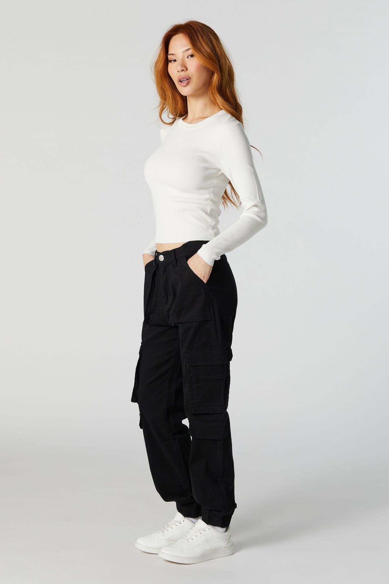 Multi Pocket Cargo Jogger sold by Charlotte Russe