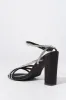 Black Rhinestone Strappy High Heel sold by Charlotte Russe