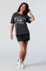 Brooklyn City of Dreams Graphic Washed Boyfriend T-Shirt sold by Charlotte Russe