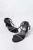 Black Rhinestone Strappy High Heel sold by Charlotte Russe