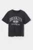 Brooklyn City of Dreams Graphic Washed Boyfriend T-Shirt sold by Charlotte Russe