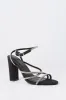 Black Rhinestone Strappy High Heel sold by Charlotte Russe