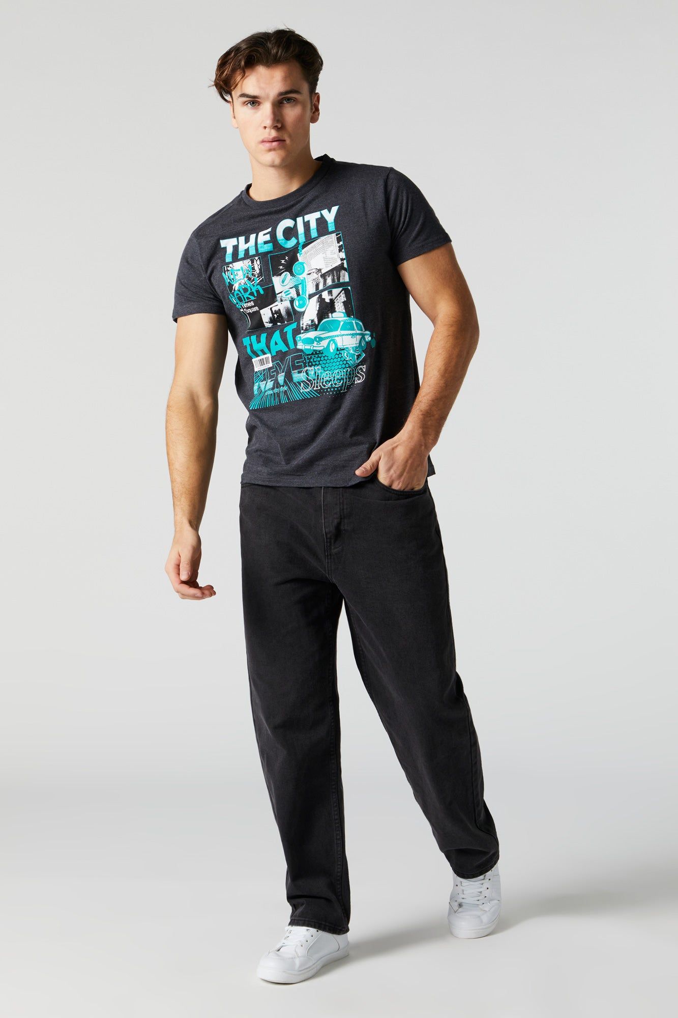 The City That Never Sleeps Graphic T-Shirt sold by Charlotte Russe product image thumbnail 3