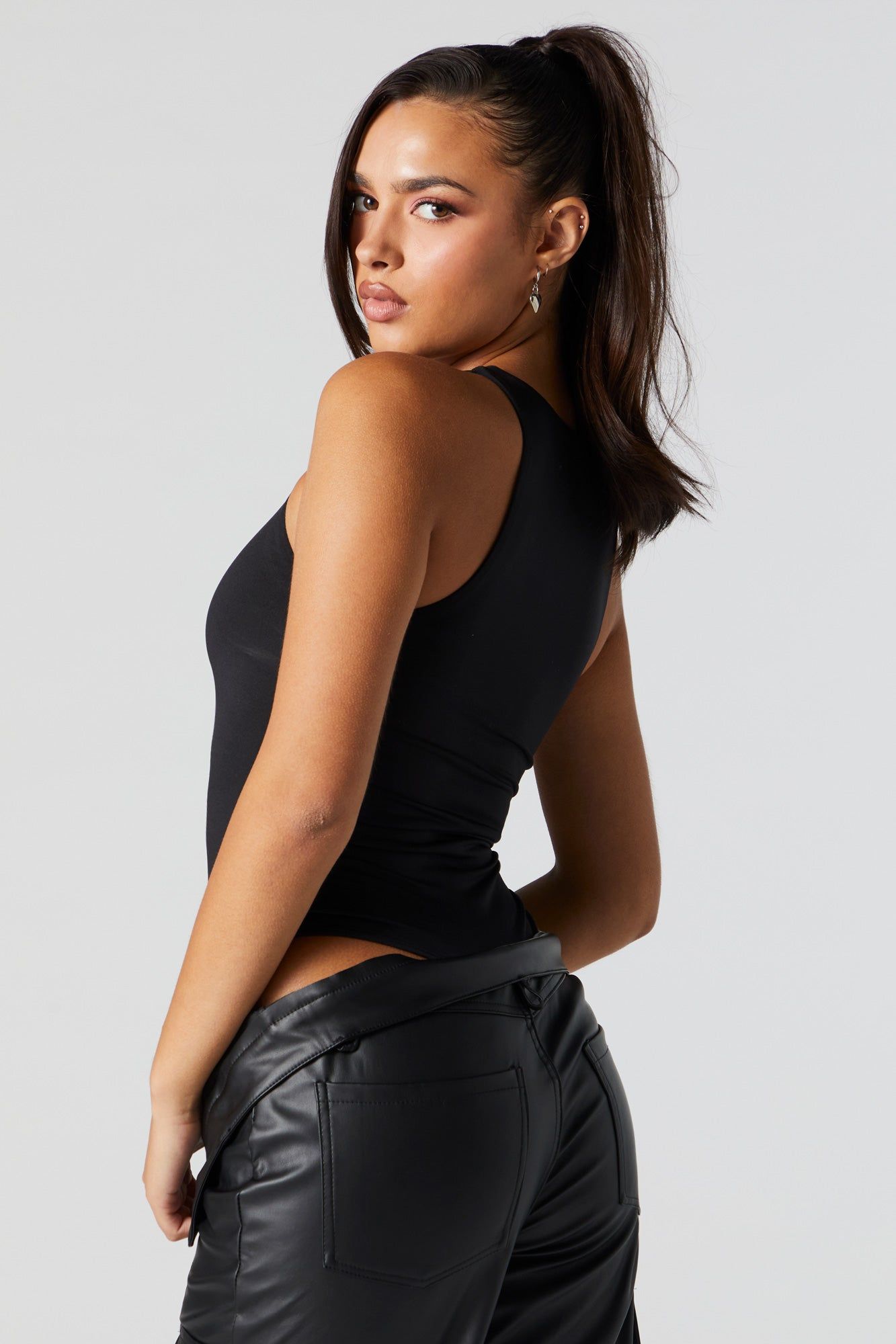 Contour High Neck Bodysuit sold by Charlotte Russe product image thumbnail 2