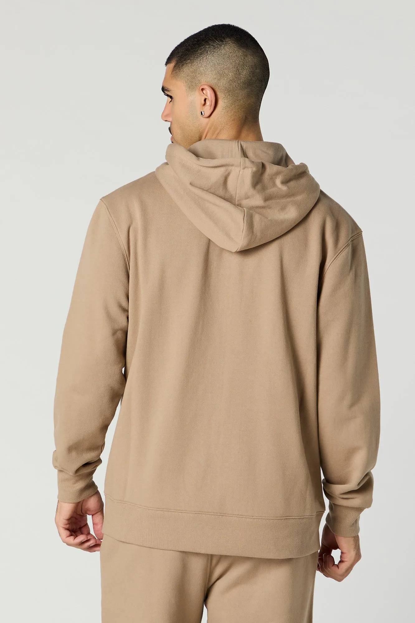 Everyday Solid Zip-Up Fleece Hoodie sold by Charlotte Russe product image thumbnail 2