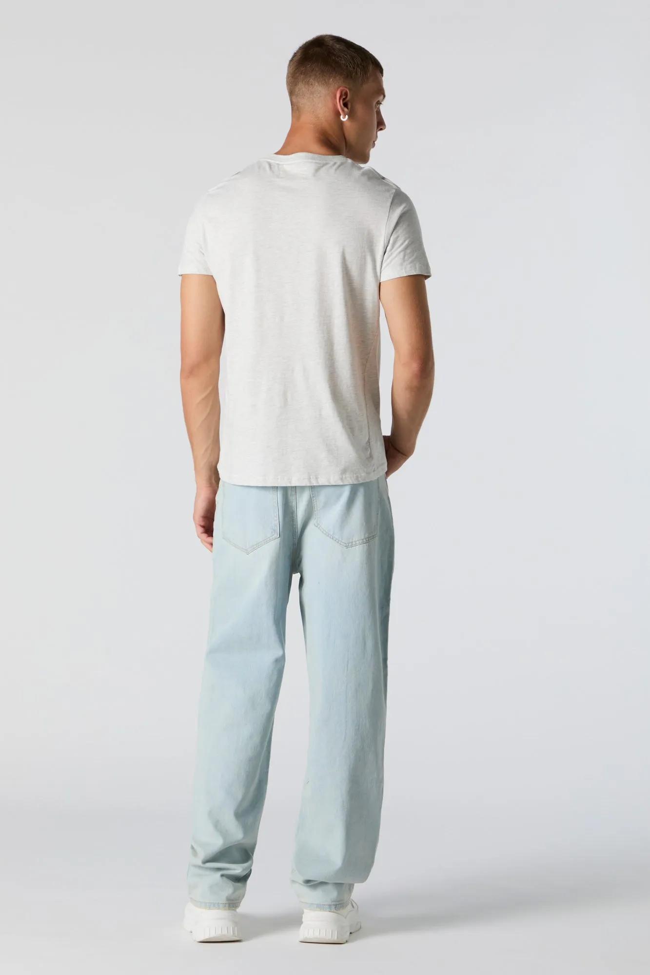 Light Wash Baggy Jean sold by Charlotte Russe product image thumbnail 3