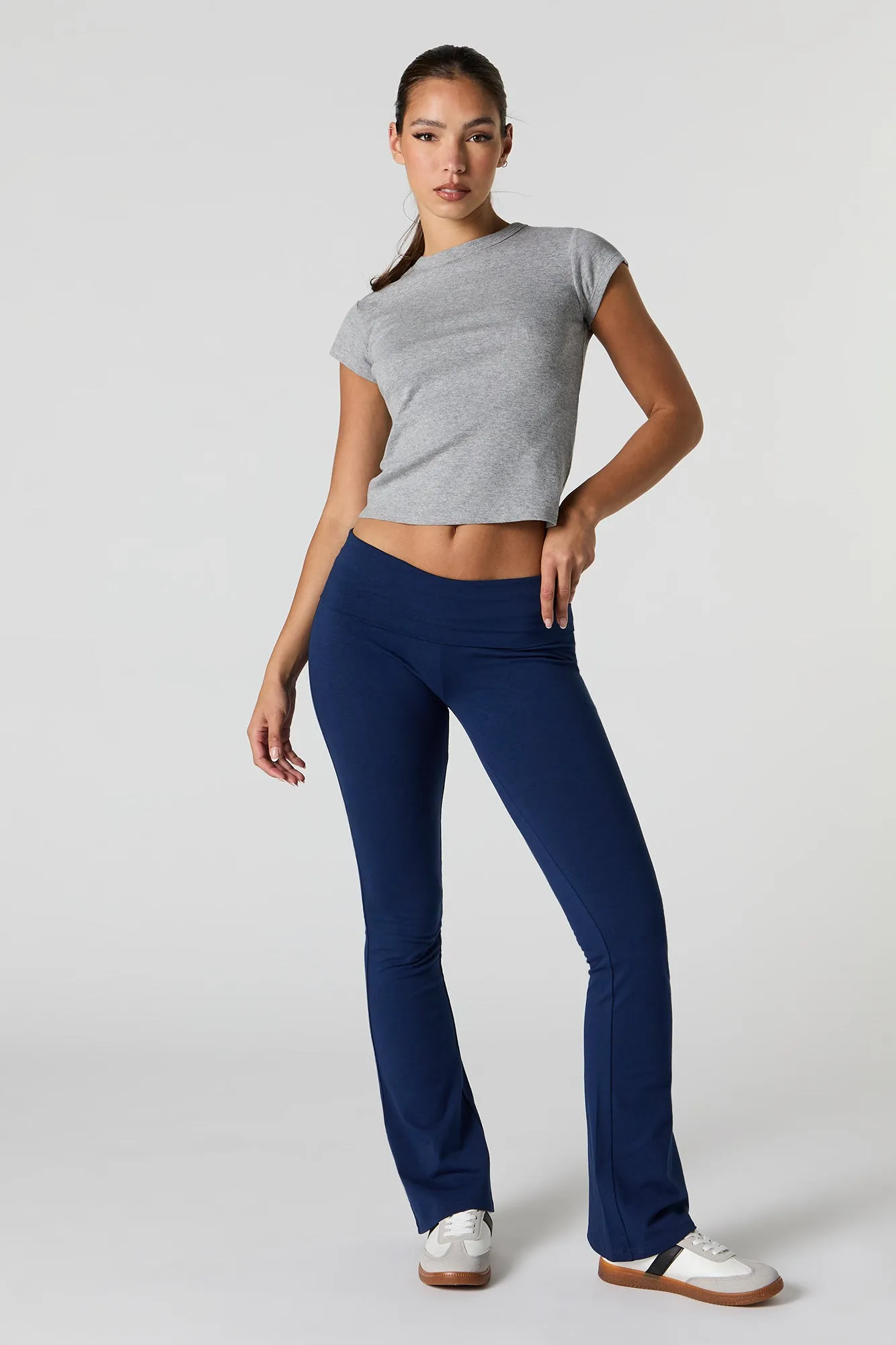 Foldover Waist Flare Pant sold by Charlotte Russe